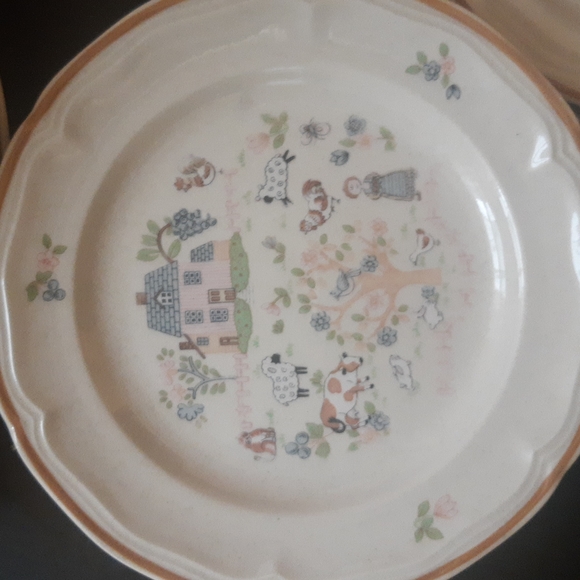 Vintage stonewear farm scene - Picture 2 of 4